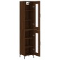 vidaXL Highboard Braun Eichen-Optik 34,5x34x180 cm Holzwerkstoff vidaXL Highboard Braun Eichen-Optik 34,5x34x180 cm Holzwerkstoff