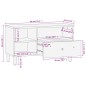 vidaXL TV-Schrank 80x33x46 cm Massivholz Mango vidaXL TV-Schrank 80x33x46 cm Massivholz Mango