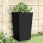 vidaXL Pflanzkübel 4 Stk. Schwarz 32,5x32,5x57 cm PP vidaXL Pflanzkübel 4 Stk. Schwarz 32,5x32,5x57 cm PP