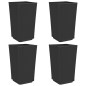 vidaXL Pflanzkübel 4 Stk. Schwarz 32,5x32,5x57 cm PP vidaXL Pflanzkübel 4 Stk. Schwarz 32,5x32,5x57 cm PP