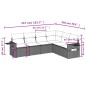 vidaXL 6-tlg. Garten-Sofagarnitur mit Kissen Braun Poly Rattan vidaXL 6-tlg. Garten-Sofagarnitur mit Kissen Braun Poly Rattan