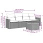 vidaXL 5-tlg. Garten-Sofagarnitur mit Kissen Schwarz Poly Rattan vidaXL 5-tlg. Garten-Sofagarnitur mit Kissen Schwarz Poly Rattan