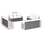 vidaXL 12-tlg. Garten-Sofagarnitur mit Kissen Schwarz Poly Rattan vidaXL 12-tlg. Garten-Sofagarnitur mit Kissen Schwarz Poly Rattan