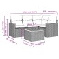 vidaXL 5-tlg. Garten-Sofagarnitur mit Kissen Schwarz Poly Rattan vidaXL 5-tlg. Garten-Sofagarnitur mit Kissen Schwarz Poly Rattan