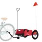 vidaXL Fahrradanhänger Rot Oxford-Gewebe und Eisen vidaXL Fahrradanhänger Rot Oxford-Gewebe und Eisen