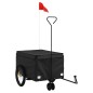 vidaXL Fahrradanhänger Schwarz 30 kg Eisen vidaXL Fahrradanhänger Schwarz 30 kg Eisen