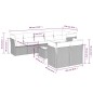 vidaXL 9-tlg. Garten-Sofagarnitur mit Kissen Schwarz Poly Rattan vidaXL 9-tlg. Garten-Sofagarnitur mit Kissen Schwarz Poly Rattan