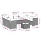 vidaXL 10-tlg. Garten-Sofagarnitur mit Kissen Schwarz Poly Rattan vidaXL 10-tlg. Garten-Sofagarnitur mit Kissen Schwarz Poly Rattan