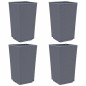 vidaXL Pflanzkübel 4 Stk. Grau 32,5x32,5x57 cm PP vidaXL Pflanzkübel 4 Stk. Grau 32,5x32,5x57 cm PP