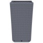 vidaXL Pflanzkübel 4 Stk. Grau 32,5x32,5x57 cm PP vidaXL Pflanzkübel 4 Stk. Grau 32,5x32,5x57 cm PP