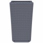 vidaXL Pflanzkübel 4 Stk. Grau 32,5x32,5x57 cm PP vidaXL Pflanzkübel 4 Stk. Grau 32,5x32,5x57 cm PP