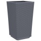 vidaXL Pflanzkübel 4 Stk. Grau 32,5x32,5x57 cm PP vidaXL Pflanzkübel 4 Stk. Grau 32,5x32,5x57 cm PP