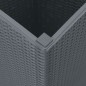 vidaXL Pflanzkübel 4 Stk. Grau 32,5x32,5x57 cm PP vidaXL Pflanzkübel 4 Stk. Grau 32,5x32,5x57 cm PP