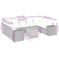 vidaXL 10-tlg. Garten-Sofagarnitur mit Kissen Schwarz Poly Rattan vidaXL 10-tlg. Garten-Sofagarnitur mit Kissen Schwarz Poly Rattan