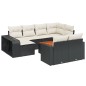 vidaXL 11-tlg. Garten-Sofagarnitur mit Kissen Schwarz Poly Rattan vidaXL 11-tlg. Garten-Sofagarnitur mit Kissen Schwarz Poly Rattan