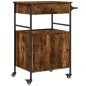 vidaXL Küchenwagen Räuchereiche 56x43x89,5 cm Holzwerkstoff vidaXL Küchenwagen Räuchereiche 56x43x89,5 cm Holzwerkstoff