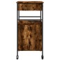 vidaXL Küchenwagen Räuchereiche 56x43x89,5 cm Holzwerkstoff vidaXL Küchenwagen Räuchereiche 56x43x89,5 cm Holzwerkstoff