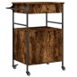 vidaXL Küchenwagen Räuchereiche 56x43x89,5 cm Holzwerkstoff vidaXL Küchenwagen Räuchereiche 56x43x89,5 cm Holzwerkstoff