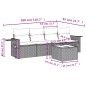 vidaXL 5-tlg. Garten-Sofagarnitur mit Kissen Schwarz Poly Rattan vidaXL 5-tlg. Garten-Sofagarnitur mit Kissen Schwarz Poly Rattan