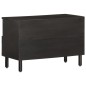 vidaXL TV-Schrank Schwarz 70x33x46 cm Massivholz Mango