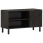 vidaXL TV-Schrank Schwarz 80x31x46 cm Massivholz Mango vidaXL TV-Schrank Schwarz 80x31x46 cm Massivholz Mango