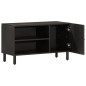 vidaXL TV-Schrank Schwarz 80x31x46 cm Massivholz Mango vidaXL TV-Schrank Schwarz 80x31x46 cm Massivholz Mango