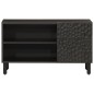vidaXL TV-Schrank Schwarz 80x31x46 cm Massivholz Mango vidaXL TV-Schrank Schwarz 80x31x46 cm Massivholz Mango