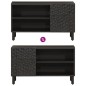 vidaXL TV-Schrank Schwarz 80x31x46 cm Massivholz Mango vidaXL TV-Schrank Schwarz 80x31x46 cm Massivholz Mango