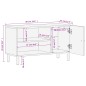 vidaXL TV-Schrank Schwarz 80x31x46 cm Massivholz Mango vidaXL TV-Schrank Schwarz 80x31x46 cm Massivholz Mango