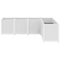 vidaXL Pflanzkübel Weiß 160x120x53 cm PP vidaXL Pflanzkübel Weiß 160x120x53 cm PP