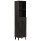 vidaXL Badschrank Schwarz 38x33x160 cm Massivholz Mango vidaXL Badschrank Schwarz 38x33x160 cm Massivholz Mango