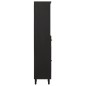 vidaXL Badschrank Schwarz 38x33x160 cm Massivholz Mango vidaXL Badschrank Schwarz 38x33x160 cm Massivholz Mango