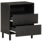 vidaXL Nachttisch Schwarz 50x33x60 cm Massivholz Mango vidaXL Nachttisch Schwarz 50x33x60 cm Massivholz Mango