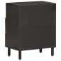 vidaXL Nachttisch Schwarz 50x33x60 cm Massivholz Mango vidaXL Nachttisch Schwarz 50x33x60 cm Massivholz Mango