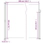 vidaXL Seitenmarkise Ausziehbar Creme 200x300 cm vidaXL Seitenmarkise Ausziehbar Creme 200x300 cm