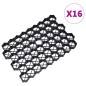 vidaXL Rasenwaben 16 Stk. Schwarz 60x40x3 cm Kunststoff vidaXL Rasenwaben 16 Stk. Schwarz 60x40x3 cm Kunststoff