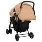 vidaXL Tandem-Zwillingskinderwagen Taupe Stahl vidaXL Tandem-Zwillingskinderwagen Taupe Stahl