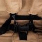 vidaXL Tandem-Zwillingskinderwagen Taupe Stahl vidaXL Tandem-Zwillingskinderwagen Taupe Stahl