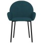 vidaXL Esszimmerstühle 2 Stk. Blau Samt vidaXL Esszimmerstühle 2 Stk. Blau Samt