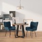 vidaXL Esszimmerstühle 2 Stk. Blau Samt vidaXL Esszimmerstühle 2 Stk. Blau Samt