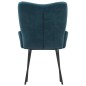 vidaXL Esszimmerstühle 2 Stk. Blau Samt vidaXL Esszimmerstühle 2 Stk. Blau Samt