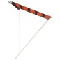 vidaXL Einziehbare Markise 400×150 cm Orange und Braun vidaXL Einziehbare Markise 400×150 cm Orange und Braun