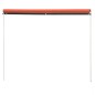 vidaXL Einziehbare Markise 400×150 cm Orange und Braun vidaXL Einziehbare Markise 400×150 cm Orange und Braun