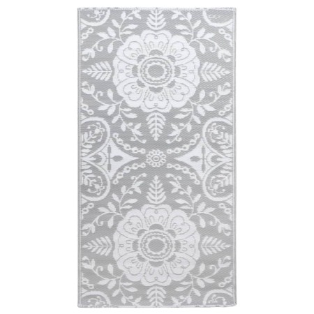 vidaXL Outdoor-Teppich Hellgrau 120x180 cm PP