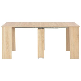 vidaXL Ausziehbarer Esstisch Sonoma-Eiche 175 x 90 x 75 cm