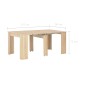vidaXL Ausziehbarer Esstisch Sonoma-Eiche 175 x 90 x 75 cm vidaXL Ausziehbarer Esstisch Sonoma-Eiche 175 x 90 x 75 cm