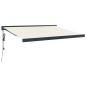 vidaXL Markise Einziehbar Creme 3,5x2,5 m Stoff und Aluminium vidaXL Markise Einziehbar Creme 3,5x2,5 m Stoff und Aluminium