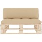 vidaXL Outdoor-Mittelsofa Paletten Imprägniertes Kiefernholz vidaXL Outdoor-Mittelsofa Paletten Imprägniertes Kiefernholz