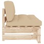 vidaXL Outdoor-Mittelsofa Paletten Imprägniertes Kiefernholz vidaXL Outdoor-Mittelsofa Paletten Imprägniertes Kiefernholz