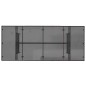 vidaXL Gartentisch mit Glasplatte Braun 190x80x74 cm Poly Rattan vidaXL Gartentisch mit Glasplatte Braun 190x80x74 cm Poly Rattan